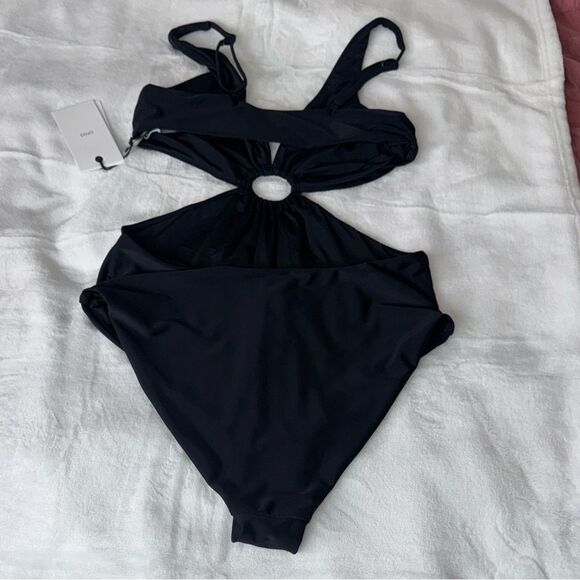 Onia Marisol O-Ring Cutout One Piece Swimsuit Black Size Large - Picture 9 of 10